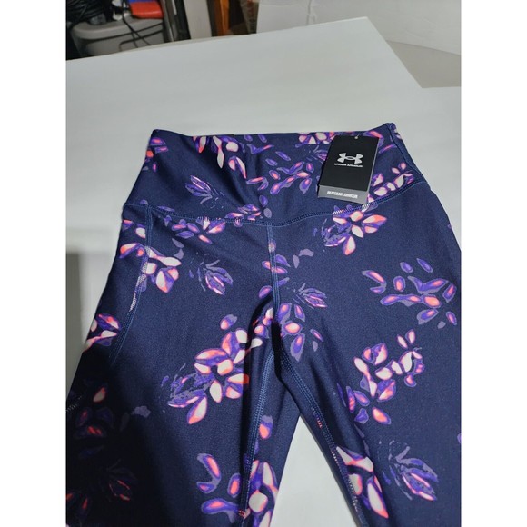 Under Armour UA HeatGear No-Slip Waistband 7/8 Ankle Leggings 1365338-410 SMALL - Picture 4 of 10